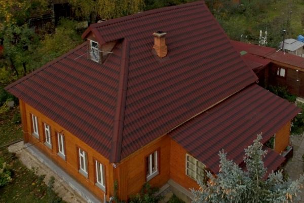 Ондулин Черепица красный