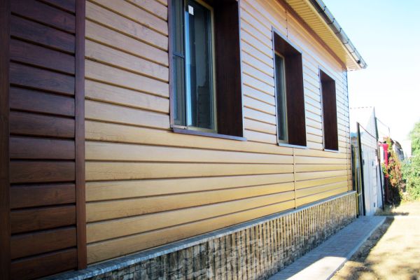 Металлосайдинг L Брус Ecosteel