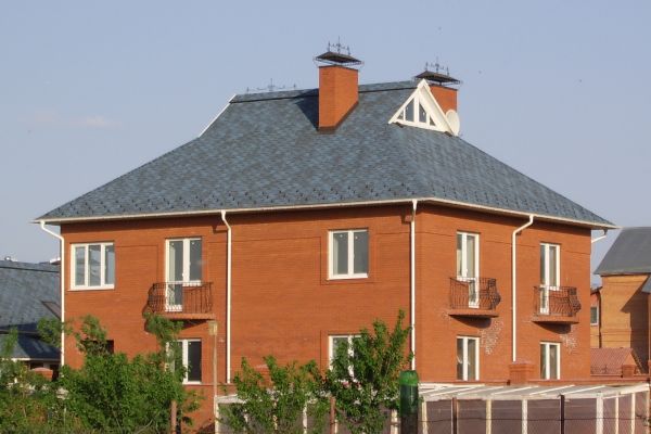 Гибкая черепица Tegola Альпин синий